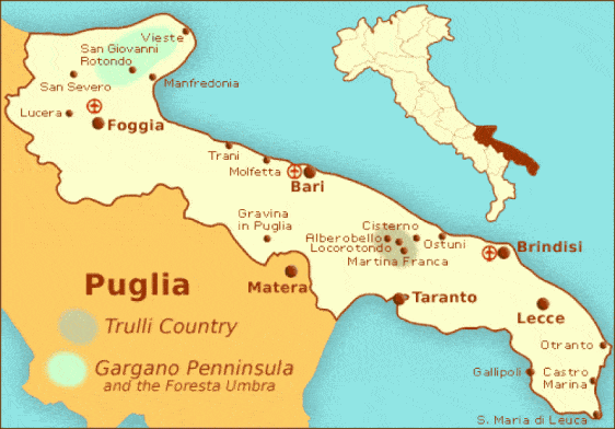 Puglia map